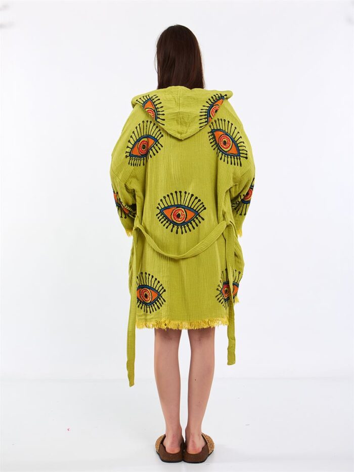 Orange Eye Kısa Kimono Yağ Yeşili Orange Eye Kısa Kimono Yağ Yeşili