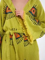Orange Eye Kısa Kimono Yağ Yeşili