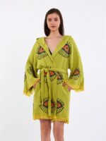 Orange Eye Kısa Kimono Yağ Yeşili