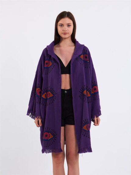 Orange Eyes Mor Kimono