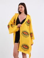 Orange Eyes Sarı Kimono