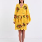 Orange Eyes Sarı Kimono