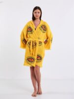 Orange Eyes Sarı Kimono