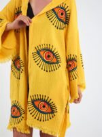 Orange Eyes Sarı Kimono