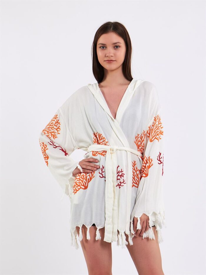 Orange Tree Kapşonlu Pareo Orange Tree Kapşonlu Pareo