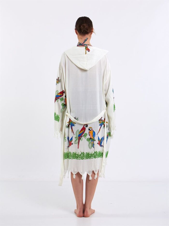 Parrots Hooded Short Pareo Parrots Hooded Short Pareo