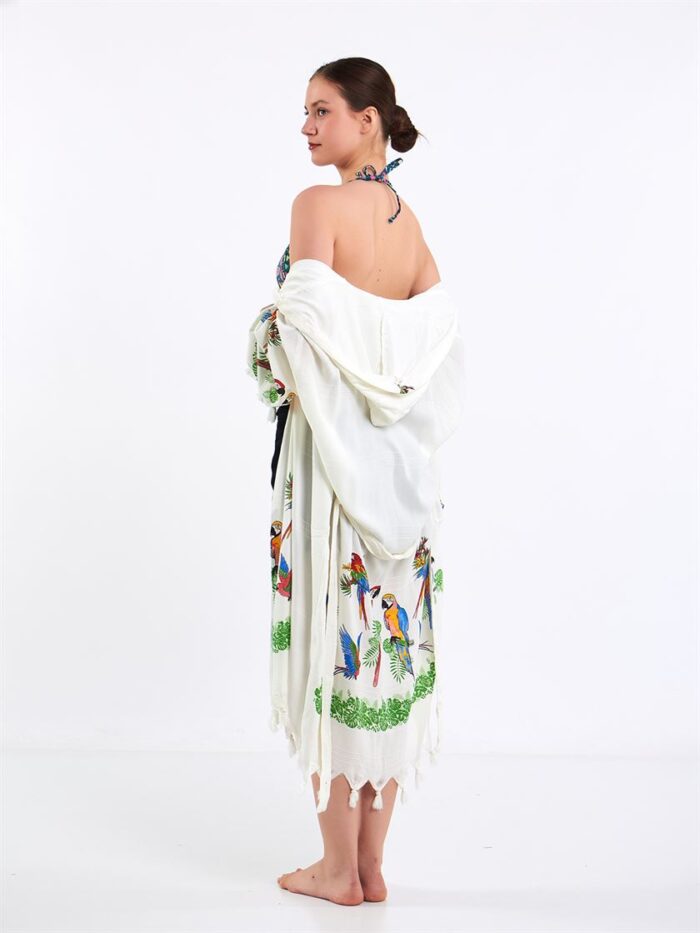 Parrots Hooded Short Pareo Parrots Hooded Short Pareo