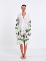 Parrots Hooded Short Pareo