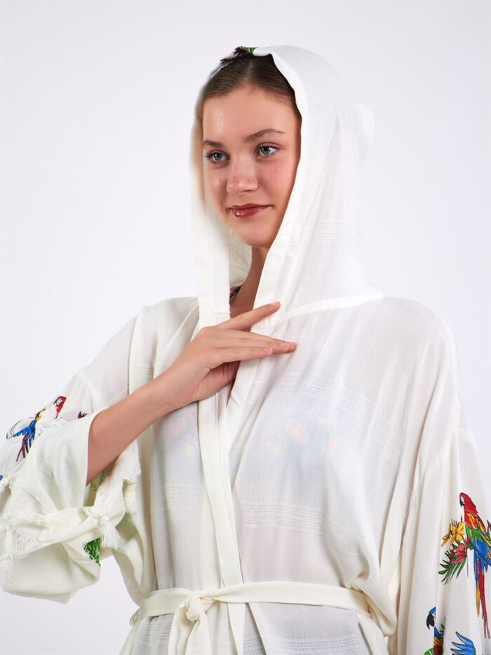 Parrots Hooded Short Pareo Parrots Hooded Short Pareo