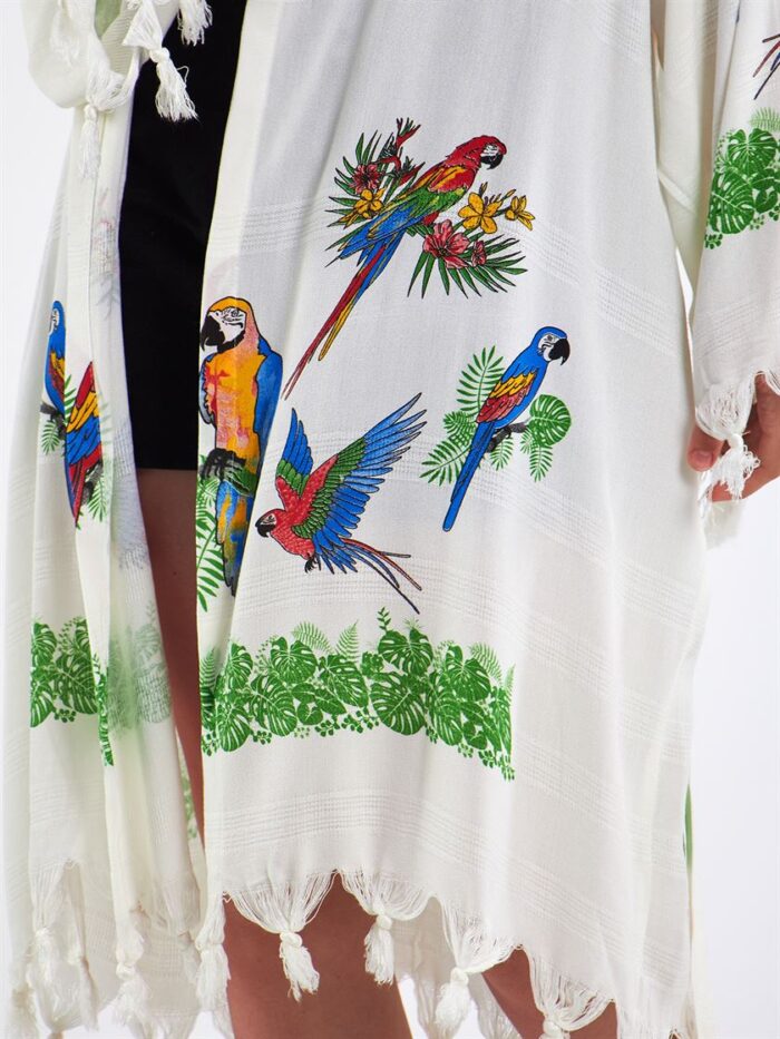 Parrots Hooded Short Pareo Parrots Hooded Short Pareo