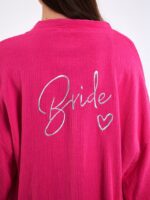 Pembe Bride Kısa Kimono
