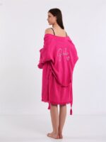 Pembe Bride Kısa Kimono