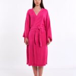 Rosa Braut Kurzer Kimono