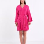 Pembe Bride Kısa Kimono