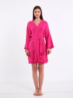 Pembe Bride Kısa Kimono