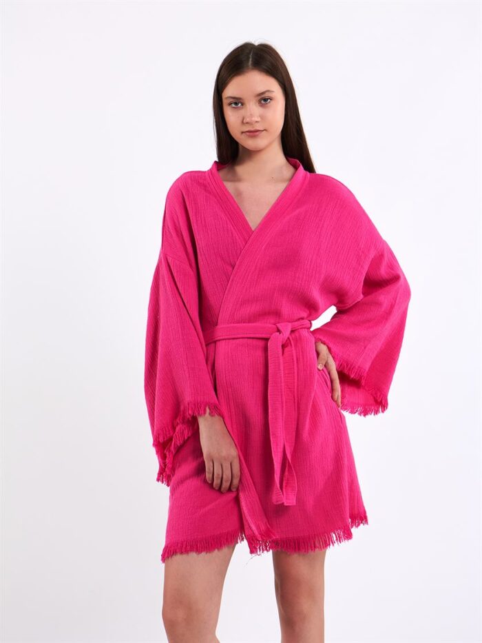 Pembe Bride Kısa Kimono Pembe Bride Kısa Kimono