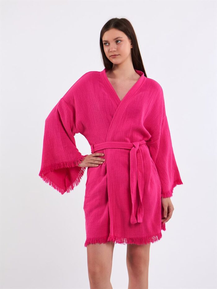 Pembe Bride Kısa Kimono Pembe Bride Kısa Kimono