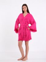 Pembe Bride Kısa Kimono