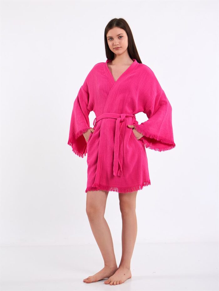 Pembe Bride Kısa Kimono Pembe Bride Kısa Kimono