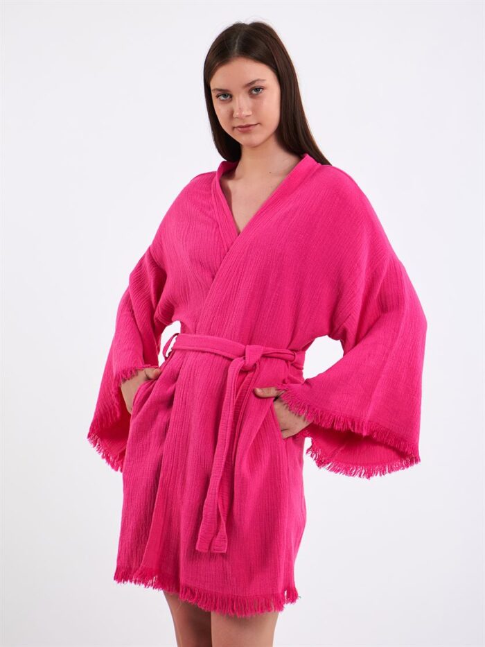 Pembe Bride Kısa Kimono Pembe Bride Kısa Kimono