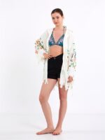 Sea Life Kapşonlu Kısa Pareo