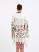 Sea Life Kapşonlu Kısa Pareo