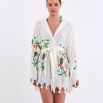 Sea Life Kapşonlu Kısa Pareo