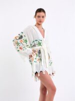 Sea Life Kapşonlu Kısa Pareo