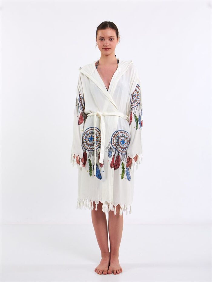 Tribal Kapşonlu Pareo Tribal Kapşonlu Pareo
