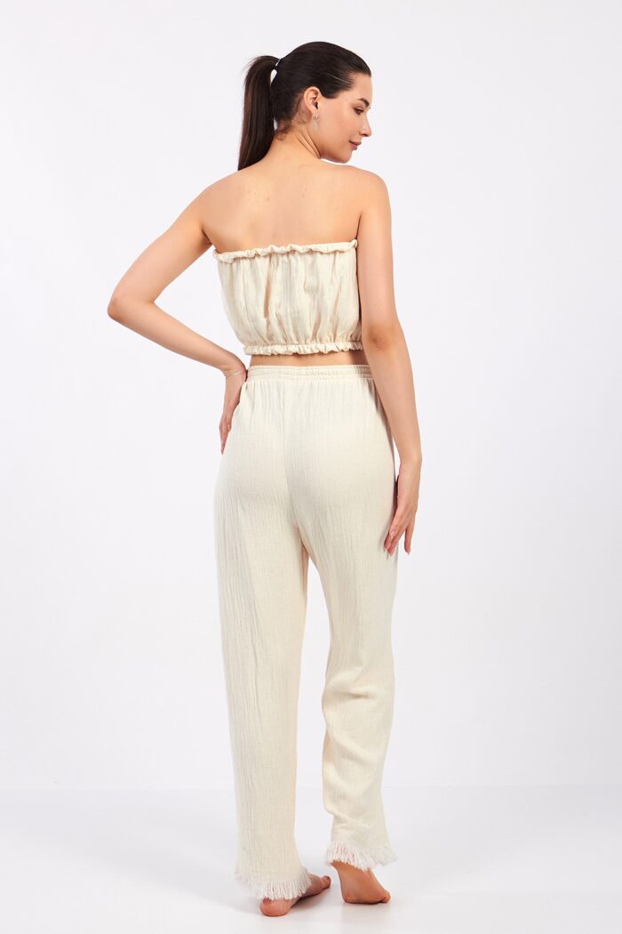 bej-pamuklu-muslin-crop Bej Pamuklu Müslin Crop - الصورة 5