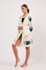 Blue Eye Pamuklu Müslin Kimono - Image 7