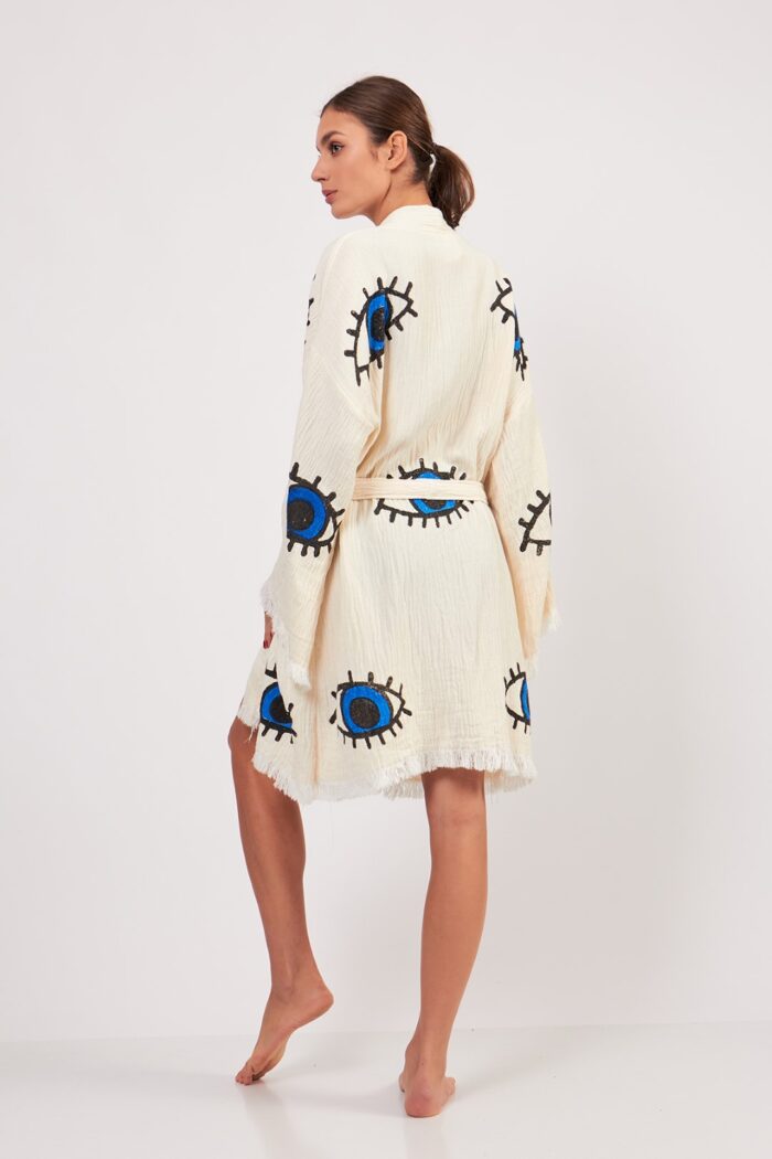 blue-eye-cotton-muslin-kimono Blue Eye Pamuklu Müslin Kimono - Image 4