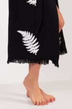 Bracken Taş Baskılı Pamuklu Kimono Siyah - Image 5