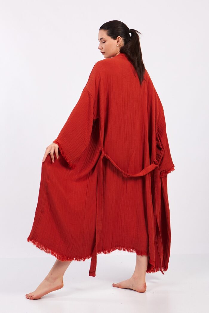classic-pamuklu-muslin-kimono-kirmizi Classic Pamuklu Müslin Kimono Kırmızı - الصورة 10