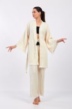 Classic Pamuklu Müslin Kimono Takım - Görsel 2