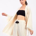 طقم كيمونو قطن موسلين كلاسيكي