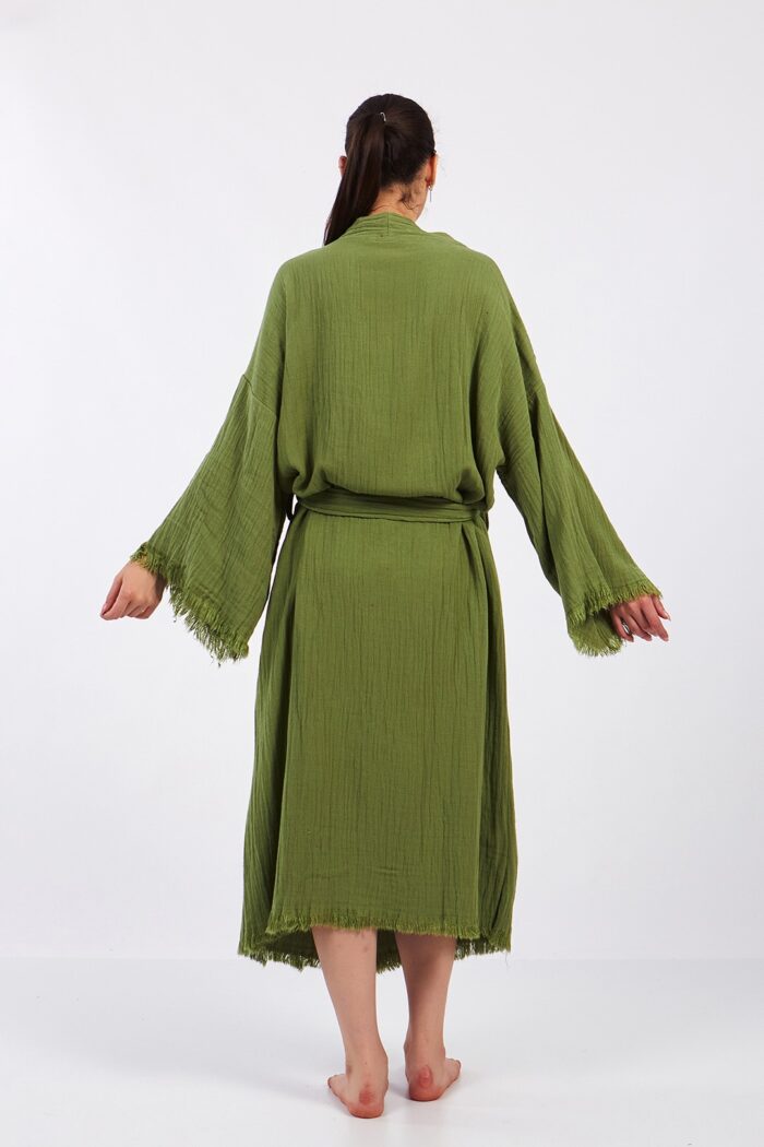 classic-pamuklu-muslin-kimono-yesil Classic Pamuklu Müslin Kimono Yeşil - الصورة 9