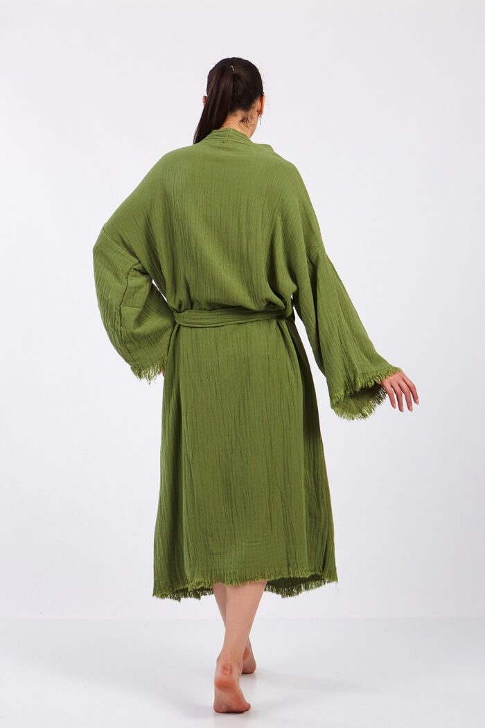 classic-pamuklu-muslin-kimono-yesil Classic Pamuklu Müslin Kimono Yeşil - الصورة 8