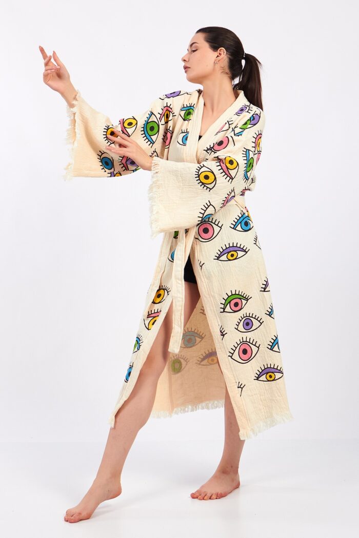 colourful-eyes-printed-cotton-muslin-kimono Colorful Eyes TaŠBaskılı Pamuklu Müslin Kimono - Image 6