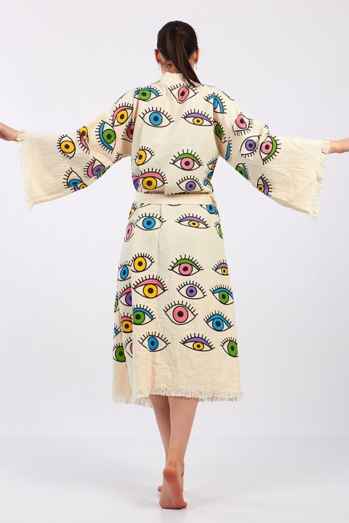 colourful-eyes-printed-cotton-muslin-kimono Colorful Eyes TaŠBaskılı Pamuklu Müslin Kimono - Image 5