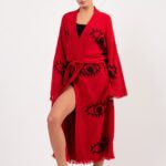Eye Kırmızı Pamuklu Müslin Kimono