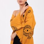 Eye Sarı Pamuklu Müslin Kimono