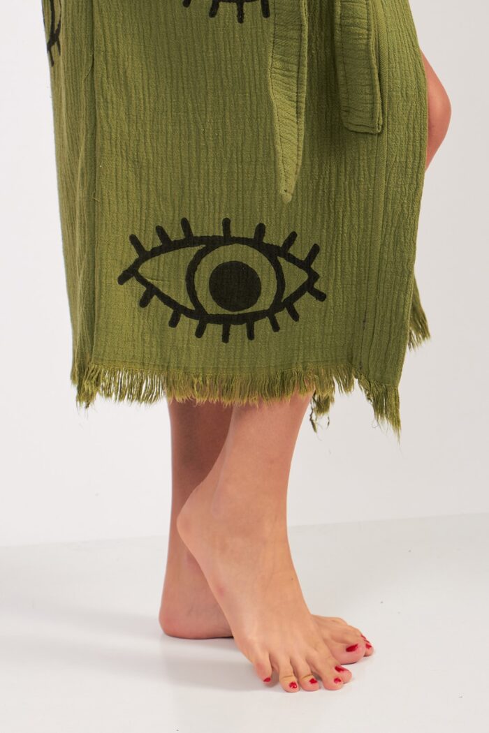eye-yesil-pamuklu-muslin-kimono Eye Yeşil Pamuklu Müslin Kimono - Görsel 7