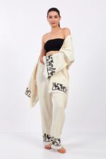 Hitit Desenli Taş Baskılı Pamuklu Müslin Kimono Takım - Image 6