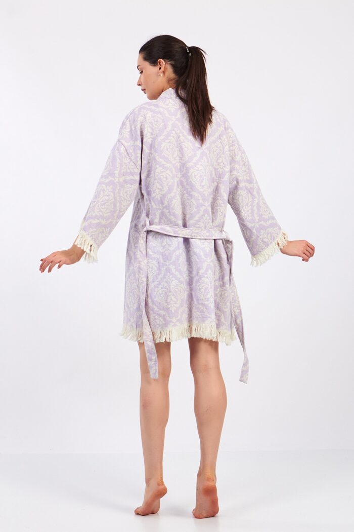 jakarli-damask-pamuklu-muslin-kimono Jakarlı Damask Pamuklu Müslin Kimono - الصورة 12