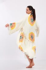 Mandala Pamuklu Müslin Bornoz - Image 12