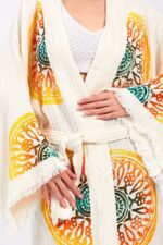 Mandala Pamuklu Müslin Bornoz - Image 3