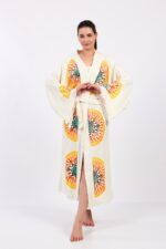 Mandala Pamuklu Müslin Bornoz - Image 9