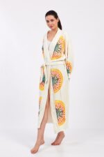 Mandala Pamuklu Müslin Bornoz - Image 7