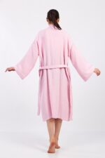 Pinky Pamuklu Müslin Bornoz - الصورة 10